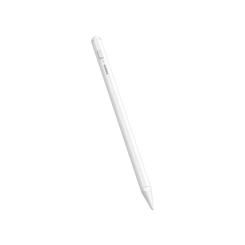 OS-Baseus Smooth Writing 2 Series Stylus Lite with LED Indicators, Moon White (Active version with type-C cable and active pen tip)