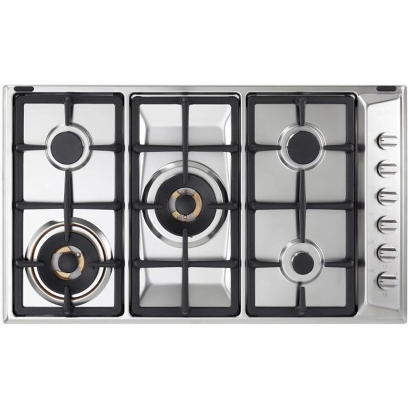 ELBA EN95-565 XDB 90cm 5-Burner Stainless Steel Built-In Gas Hob
