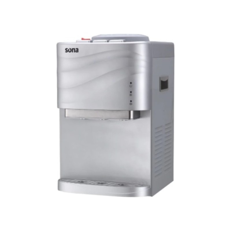 كولر ماء سونا YL-1740T-S طاولة 3 حنفيات حامي وبارد وعادي سلفر