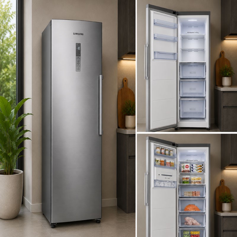 Samsung RZ32M7120F/SG Upright Freezer 315L - Silver