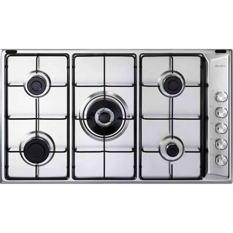 ELBA EN90-540 XD 90cm 5-Burner Stainless Steel Built-In Gas Hob