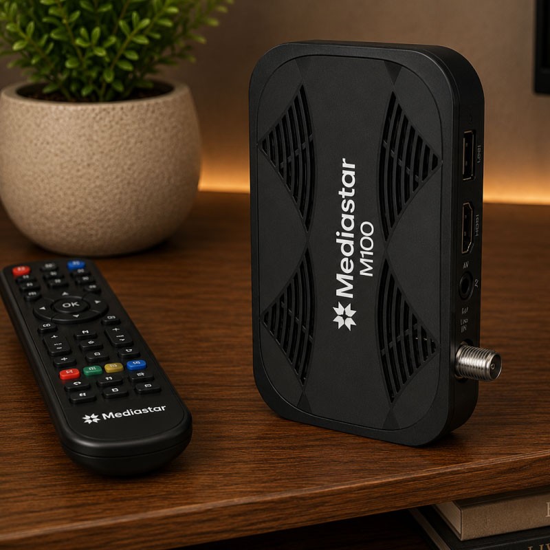 MEDIA STAR M100 Full HD 1080P Receiver - Black