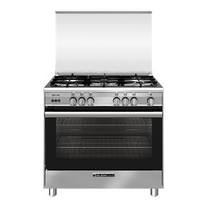 GLEM GAS SB9612RI FSG AF 90cm Gas Cooker with 5 Burners - Stainless Steel