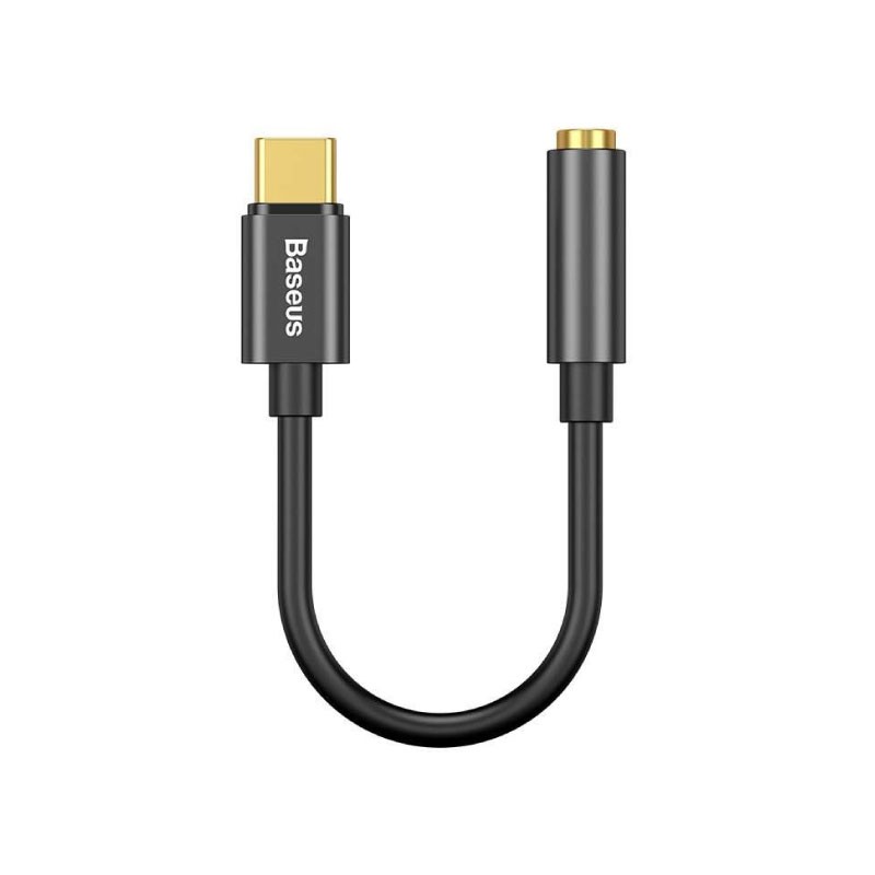 Baseus Type-C Male to 3.5mm Female Adapter L54 Deep Grey