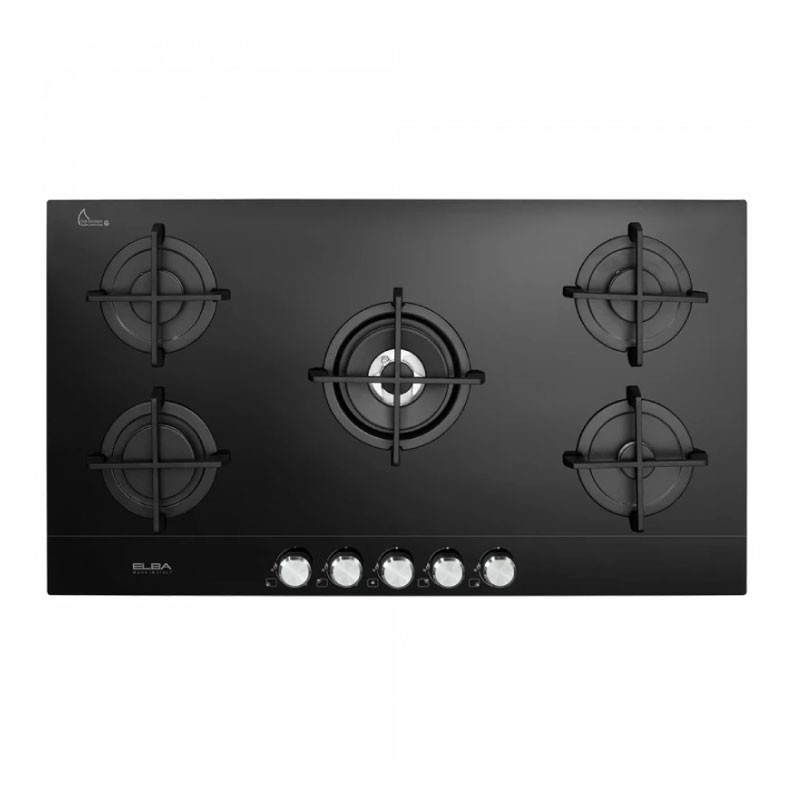 ELBA EN95-545 BKD 90cm 5-Burner Black Built-In Gas Hob