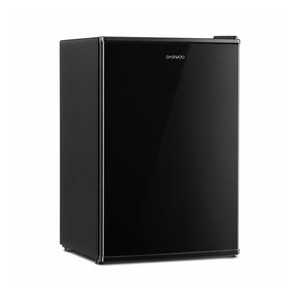 DAEWOO DE-94B Office Refrigerator 91L Defrost with Glass Door - Black Glass