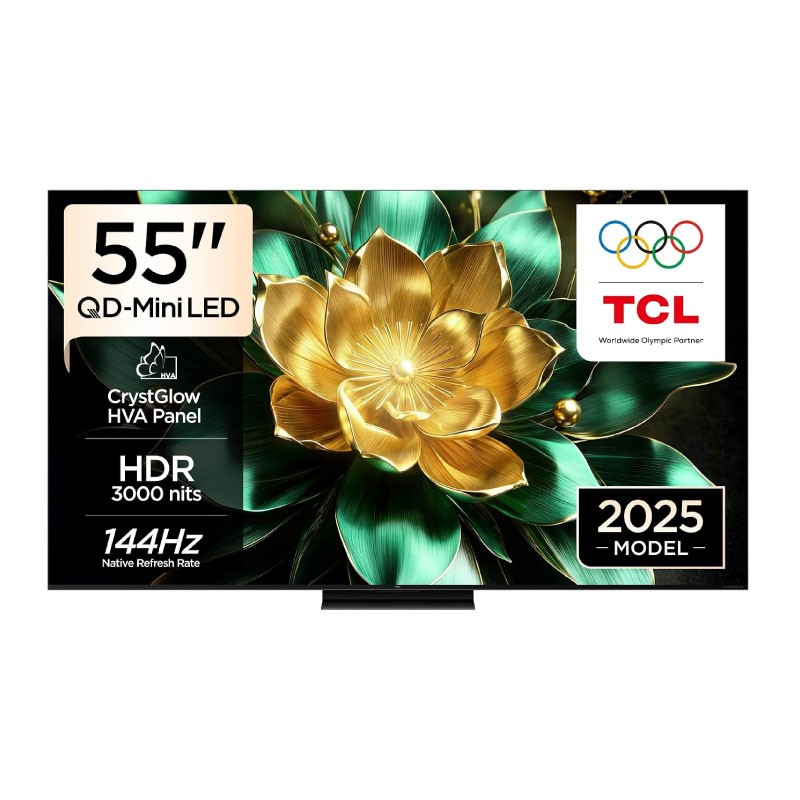 TCL 55C7K 55-Inch Premium QD-Mini LED 4K Google TV 144Hz