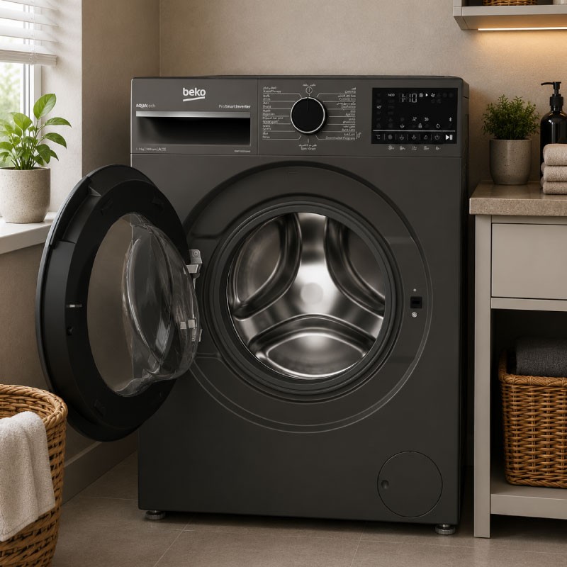 BEKO B5WFT091400MG Automatic Washing Machine 9KG 1400RPM - Silver / Graphite
