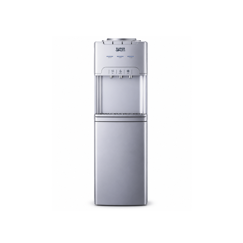 Super Tech RAX5-2-83LB 3-Tap Standing Water Dispenser Silver