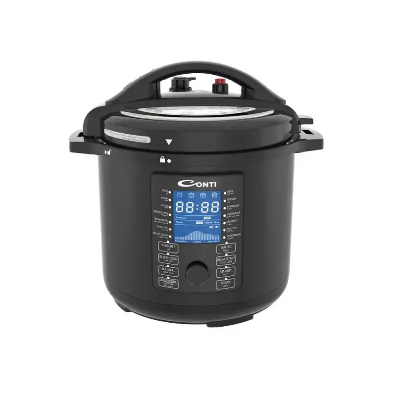 CONTI EPC10A008-BK 10L 1400W Electric Pressure Cooker with 15 Presets