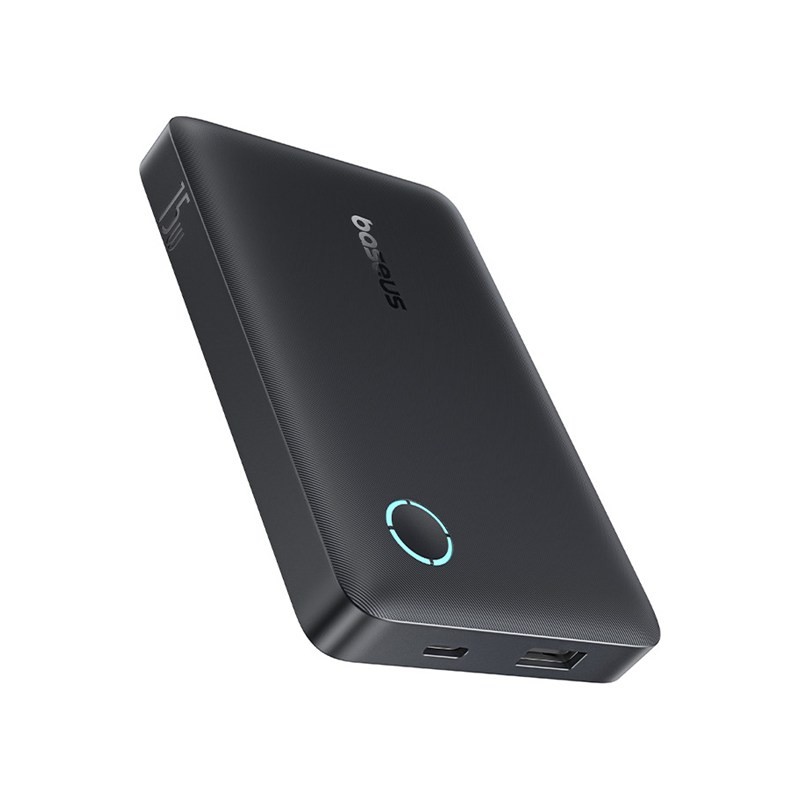 OS-Baseus EnerFill FP11 Power Bank 10000mAh 15W Cosmic Black (Includes Simple Type-C to Type-C Cable 20V/3A 30cm Black)