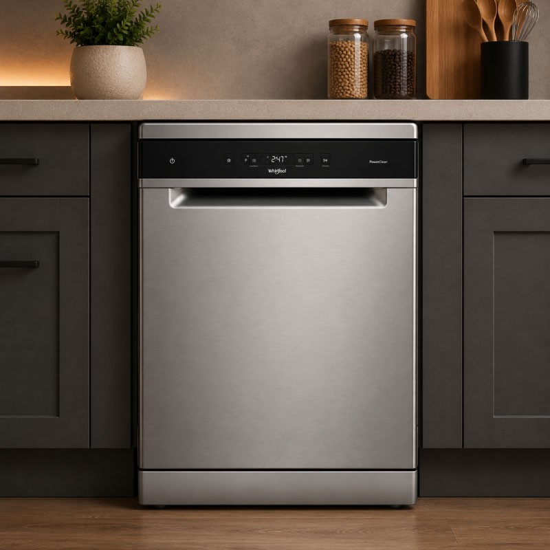 WHIRLPOOL WFC 3C33 PF X Dishwasher 14 Place Settings 8 Programs - Stainless Steel