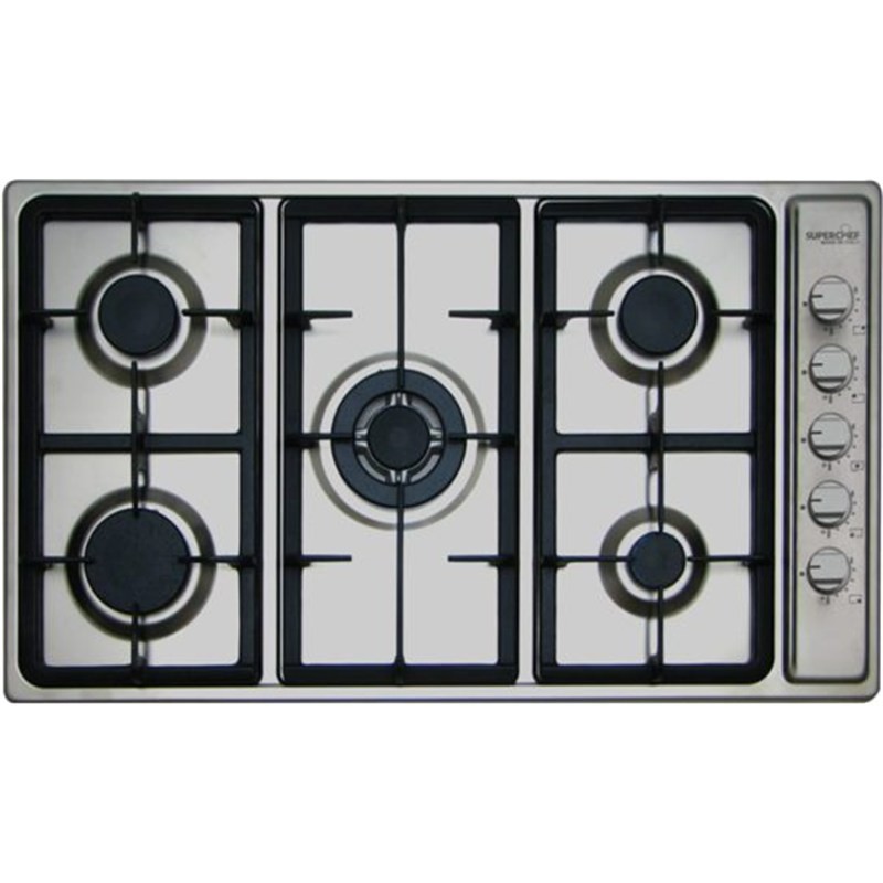 Super Chef SPBH10-CTSF-M95X 90cm 5-Burner Stainless Steel Gas Hob