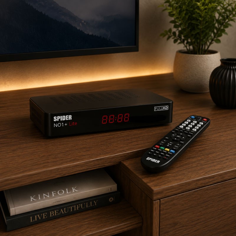 SPIDER NO1 LITE Full HD 1080P Receiver - Black