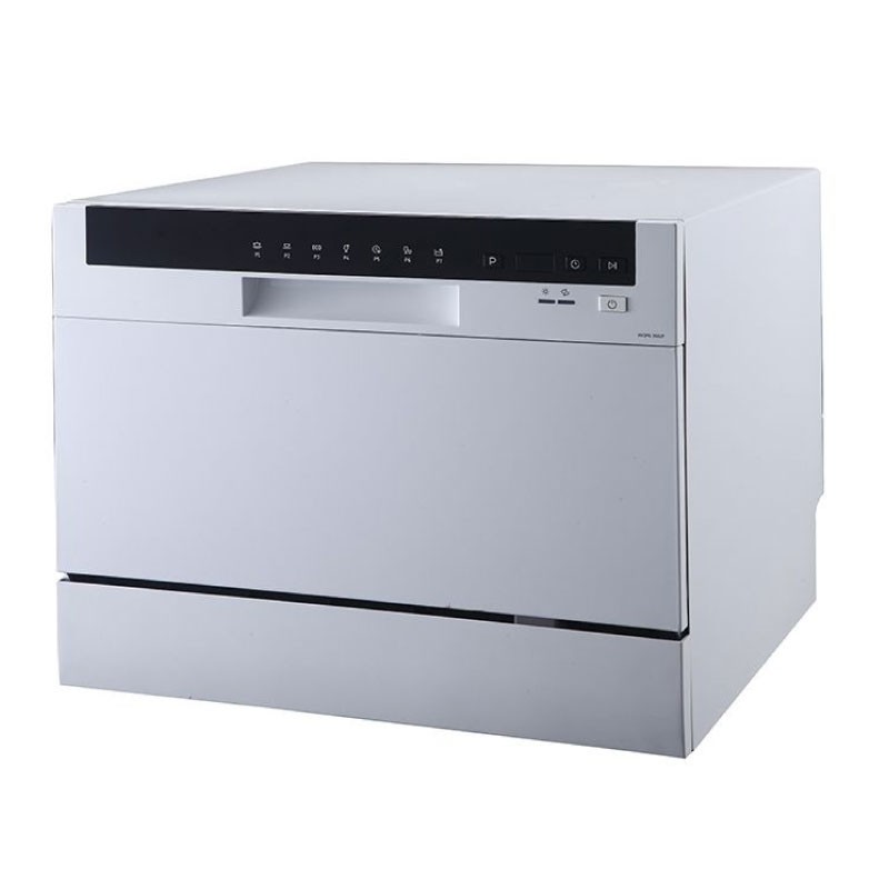 MIDEA WQP6-3602F Mini Dishwasher 6 Place Settings with 7 Programs - Silver