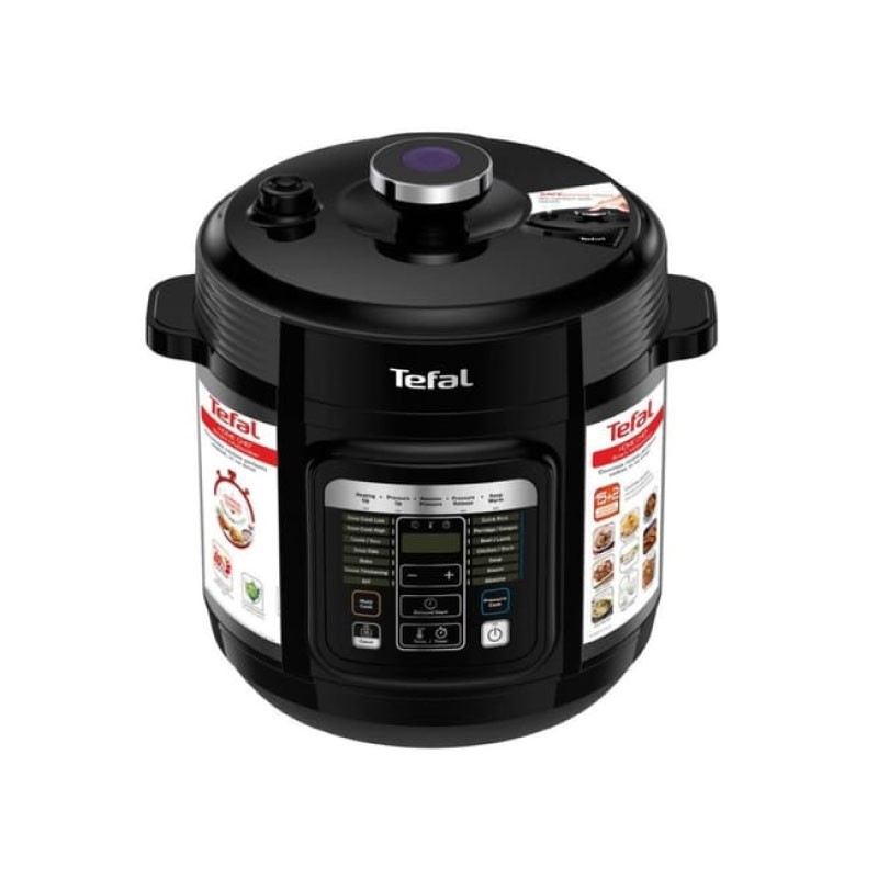 طنجرة ضغط كهربائية تيفال Home Chef CY601D65 سعة 6 لتر 1090 واط 15 برنامج