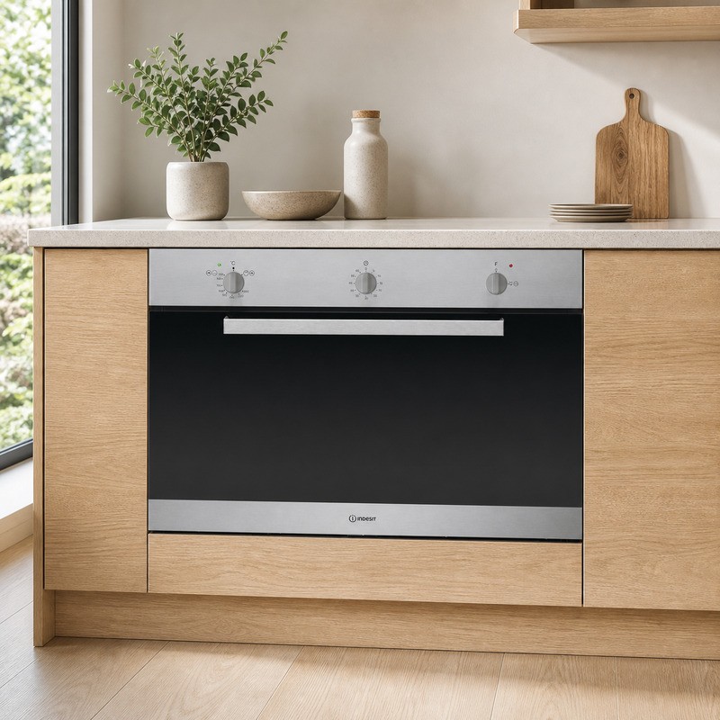INDESIT IMW734IX 90cm Built-In Electric Oven - Stainless Steel
